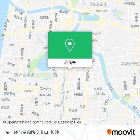 东二环与留园路交叉口地图
