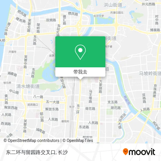 东二环与留园路交叉口地图