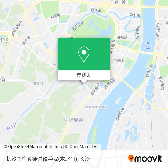 长沙国梅教师进修学院(东北门)地图
