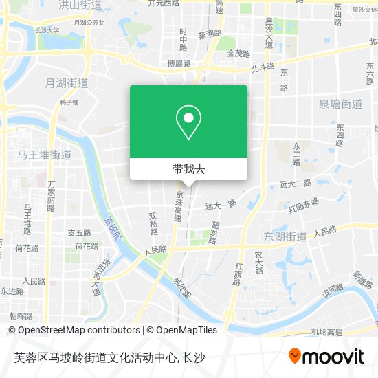 芙蓉区马坡岭街道文化活动中心地图