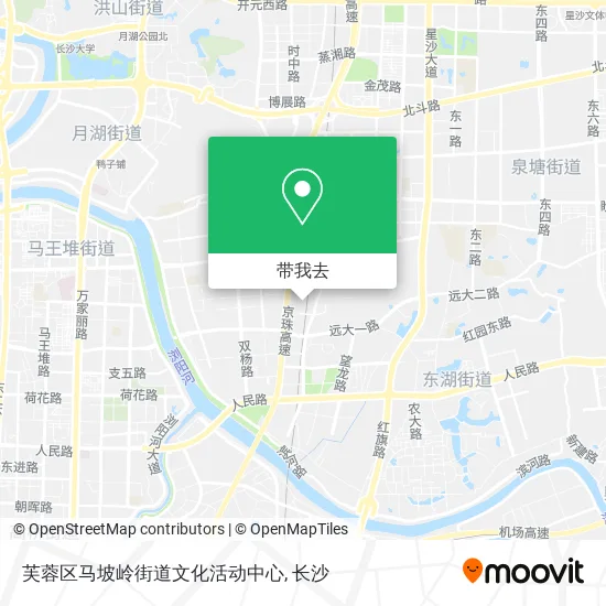 芙蓉区马坡岭街道文化活动中心地图