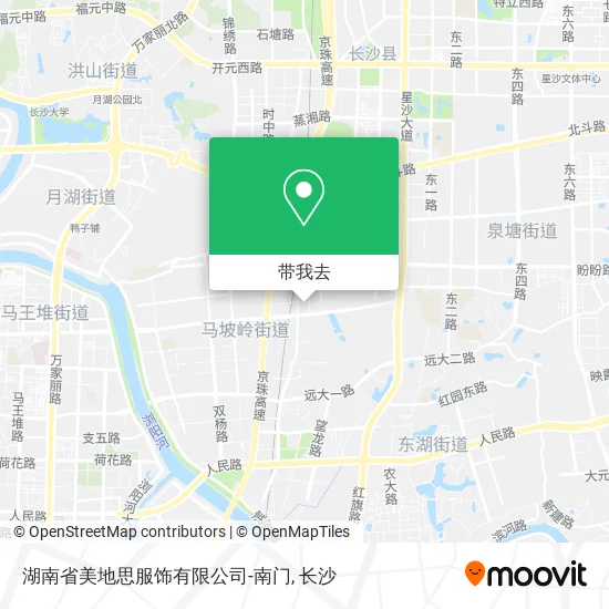 湖南省美地思服饰有限公司-南门地图