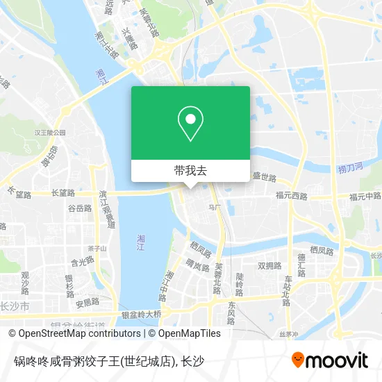 锅咚咚咸骨粥饺子王(世纪城店)地图