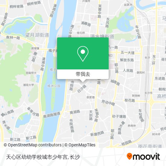天心区幼幼学校城市少年宫地图