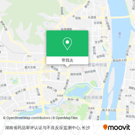 湖南省药品审评认证与不良反应监测中心地图
