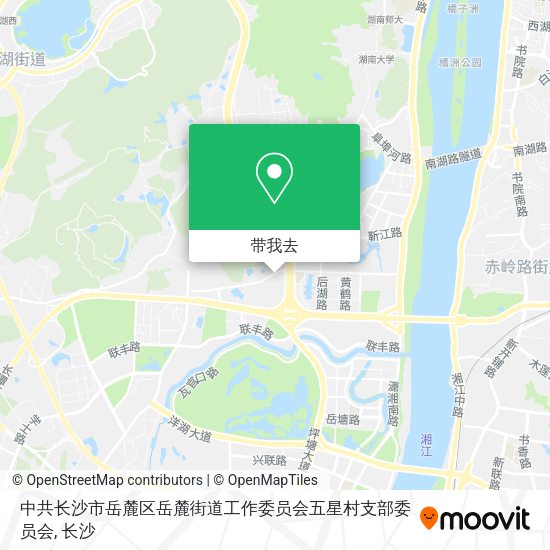 中共长沙市岳麓区岳麓街道工作委员会五星村支部委员会地图