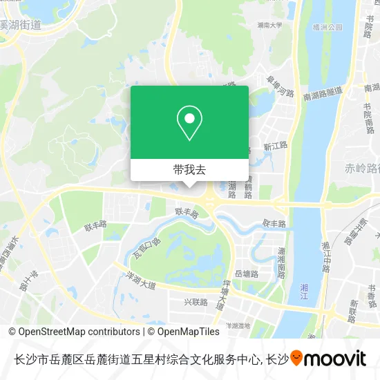 长沙市岳麓区岳麓街道五星村综合文化服务中心地图