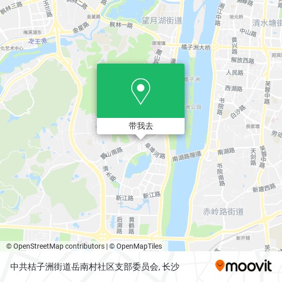 中共桔子洲街道岳南村社区支部委员会地图