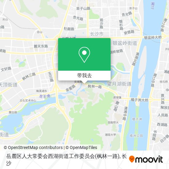 岳麓区人大常委会西湖街道工作委员会(枫林一路)地图