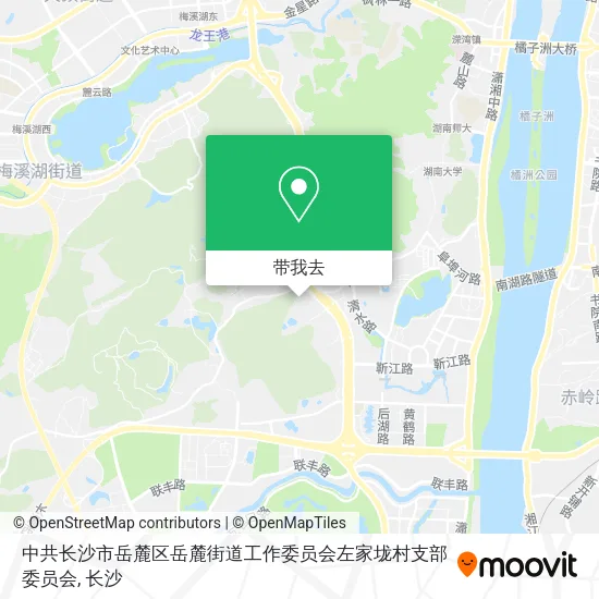 中共长沙市岳麓区岳麓街道工作委员会左家垅村支部委员会地图