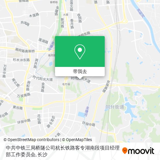 中共中铁三局桥隧公司杭长铁路客专湖南段项目经理部工作委员会地图