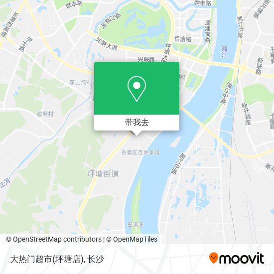 大热门超市(坪塘店)地图