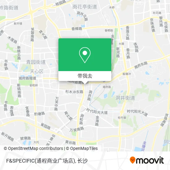 F&SPECIFIC(通程商业广场店)地图