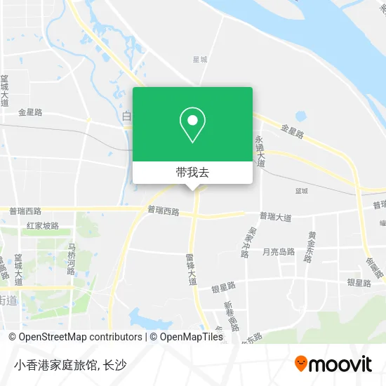 小香港家庭旅馆地图