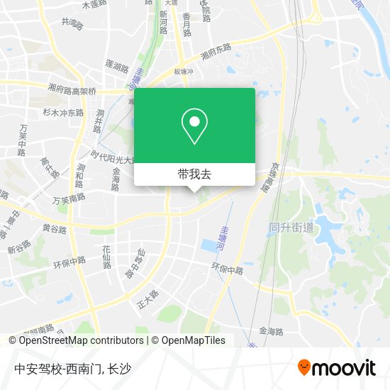 中安驾校-西南门地图