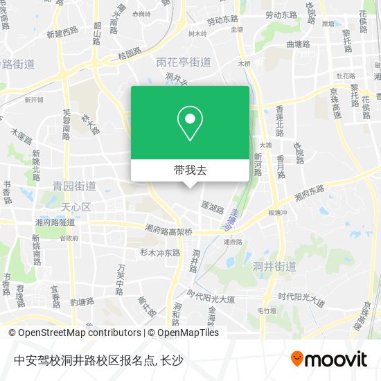 中安驾校洞井路校区报名点地图