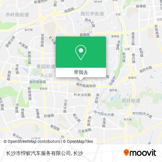 长沙市悍蚁汽车服务有限公司地图