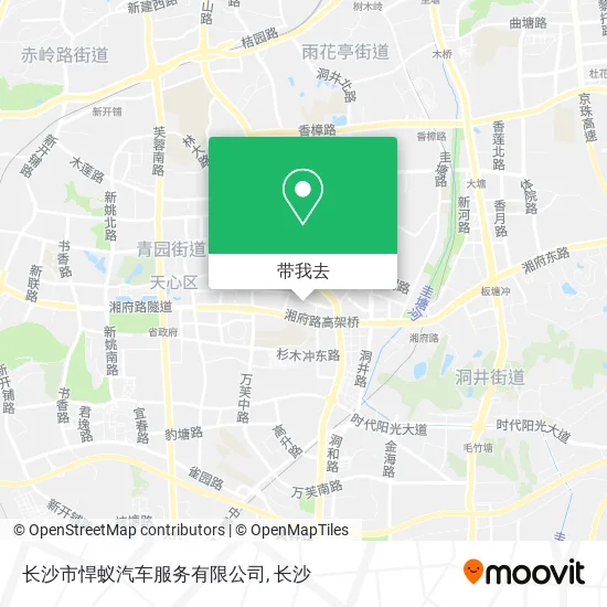 长沙市悍蚁汽车服务有限公司地图