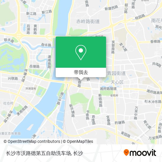 长沙市沃路德第五自助洗车场地图