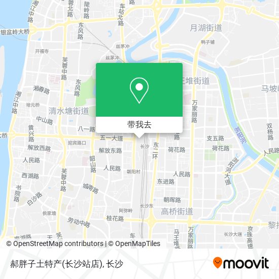 郝胖子土特产(长沙站店)地图