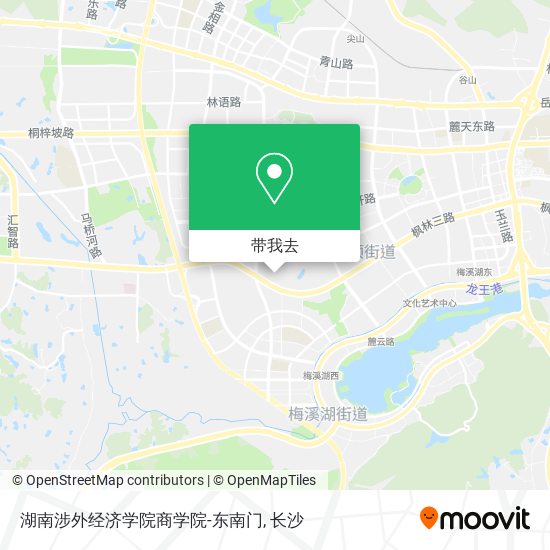 湖南涉外经济学院商学院-东南门地图