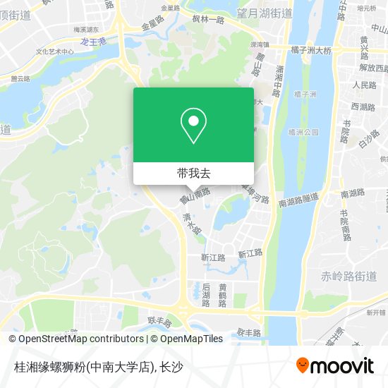 桂湘缘螺狮粉(中南大学店)地图