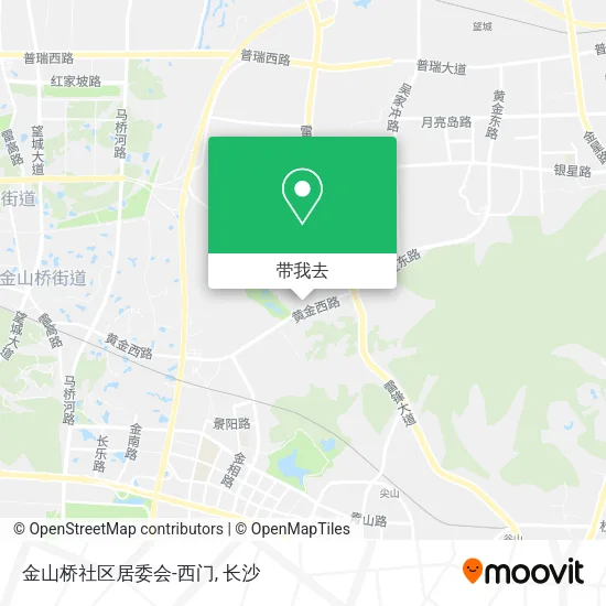 金山桥社区居委会-西门地图