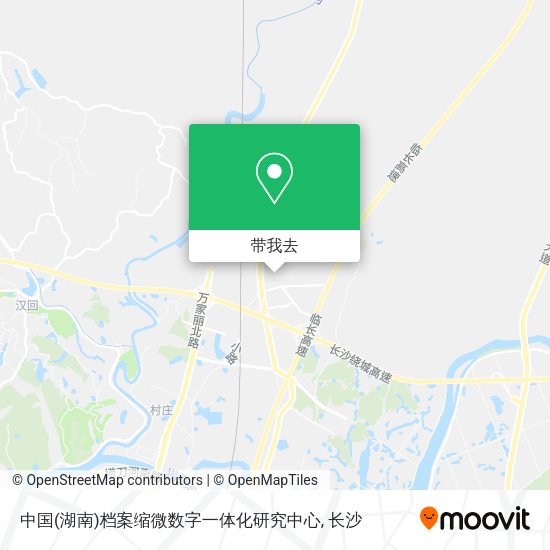 中国(湖南)档案缩微数字一体化研究中心地图
