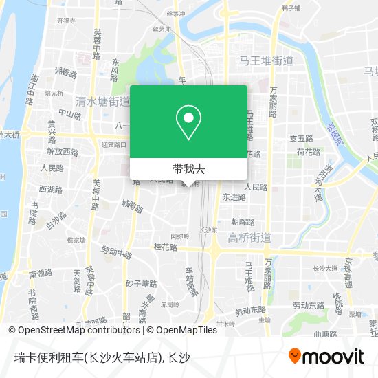 瑞卡便利租车(长沙火车站店)地图