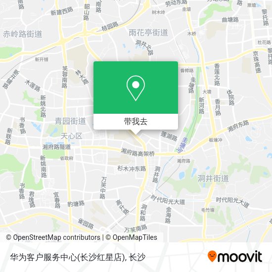 华为客户服务中心(长沙红星店)地图