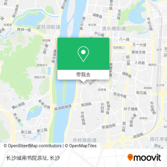 长沙城南书院原址地图