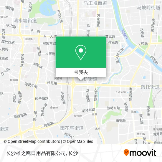 长沙雄之鹰日用品有限公司地图