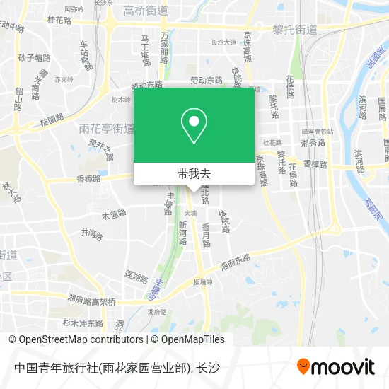 中国青年旅行社(雨花家园营业部)地图