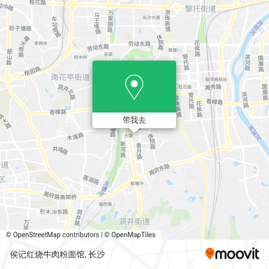 侯记红烧牛肉粉面馆地图