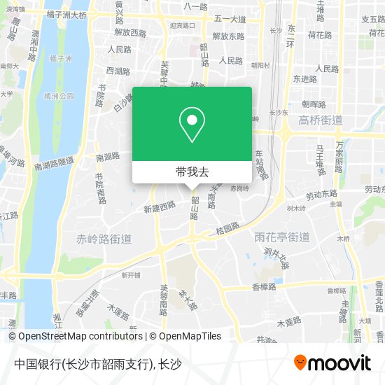 中国银行(长沙市韶雨支行)地图