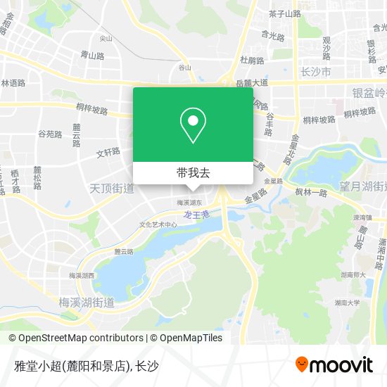 雅堂小超(麓阳和景店)地图
