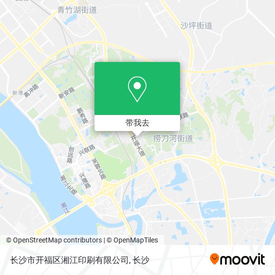 长沙市开福区湘江印刷有限公司地图