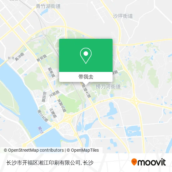 长沙市开福区湘江印刷有限公司地图