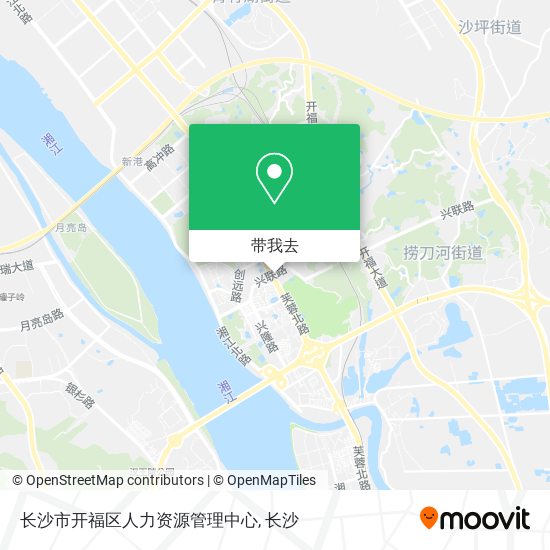 长沙市开福区人力资源管理中心地图