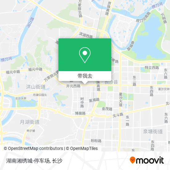 湖南湘绣城-停车场地图