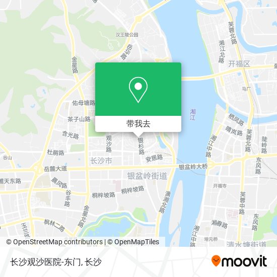 长沙观沙医院-东门地图
