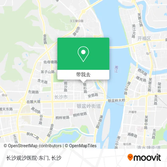 长沙观沙医院-东门地图