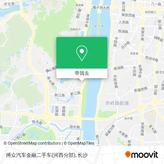 搏众汽车金融二手车(河西分部)地图