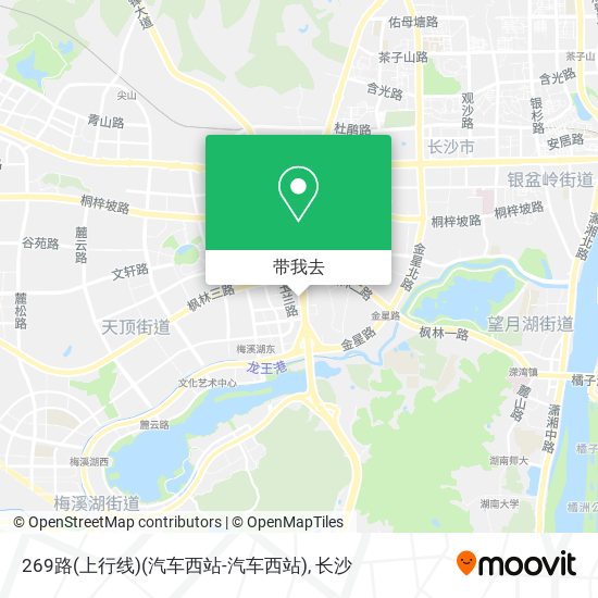269路(上行线)(汽车西站-汽车西站)地图