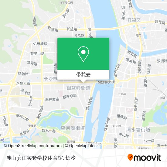 麓山滨江实验学校体育馆地图