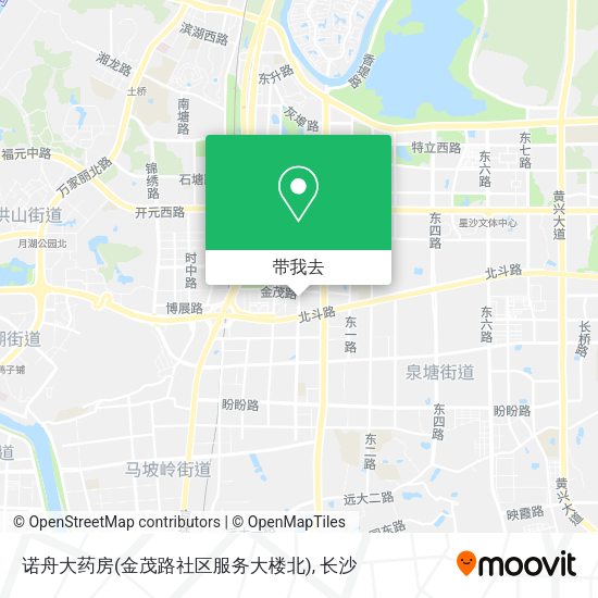 诺舟大药房(金茂路社区服务大楼北)地图