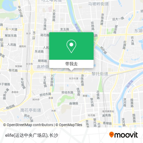 elife(运达中央广场店)地图
