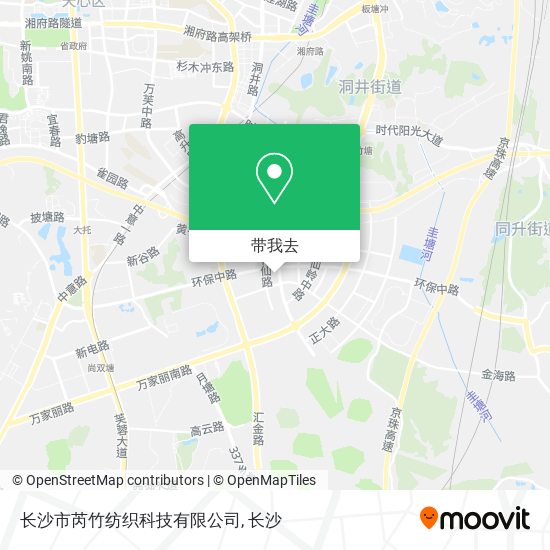 长沙市芮竹纺织科技有限公司地图
