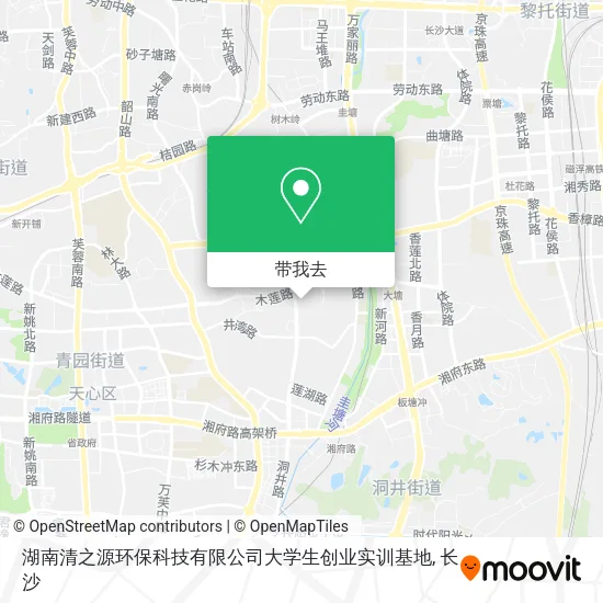 湖南清之源环保科技有限公司大学生创业实训基地地图