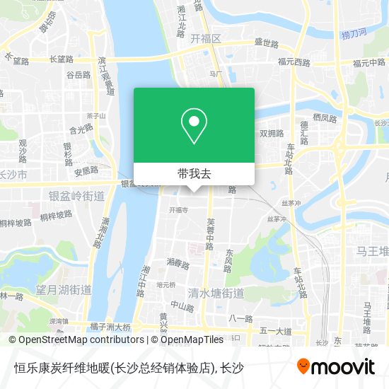 恒乐康炭纤维地暖(长沙总经销体验店)地图